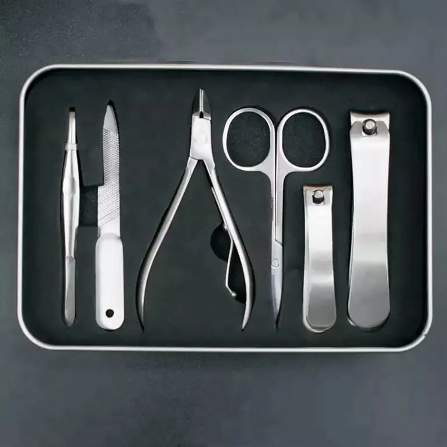 Manicure Set, 9 Pieces in Case